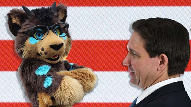 Image for article titled Florida Gov. Ron DeSantis is now accidentally fighting Furries